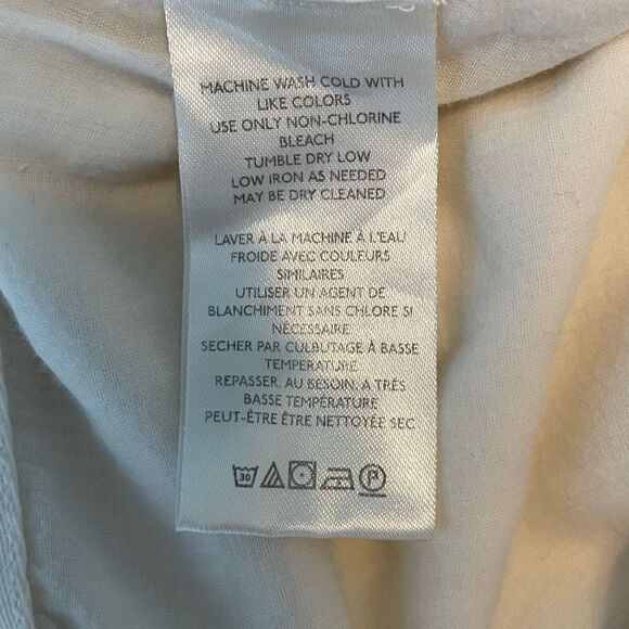 Anthropologie Cotton Maxi Skirt Cream Knit Front Slit Side Zipper 16 - Picture 5 of 8